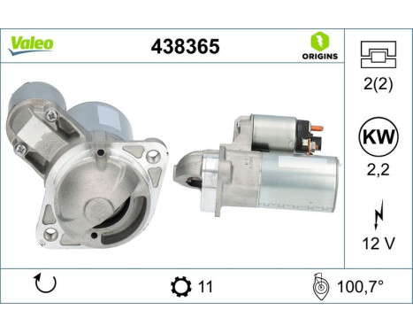 Starter VALEO ORIGINS NEW 438365, Image 4