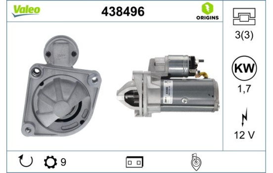Starter VALEO ORIGINS NEW 438496