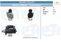 Starter Volkswagen 2.2 kw 300.903.132.215 Bosch