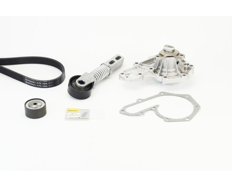 Multi-belt set + water pump 6PK1605WP1 Contitech, Image 2