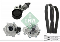 Multi-belt set + water pump