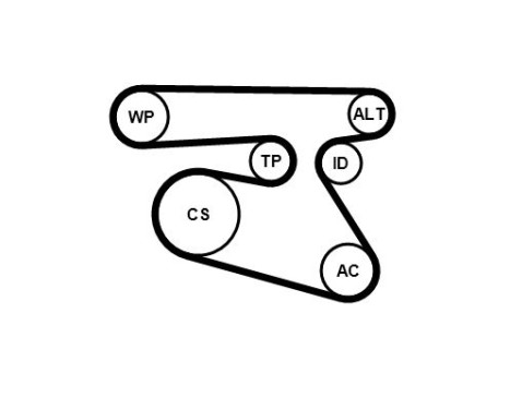 Poly V-belt set 5PK1960K1 Contitech, Image 3