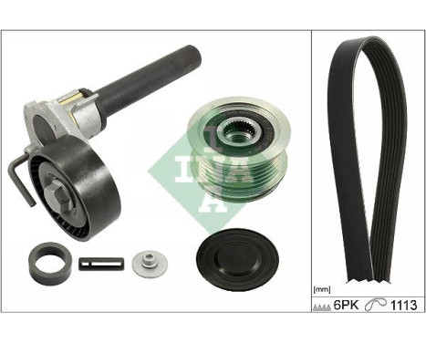 Poly V-belt set