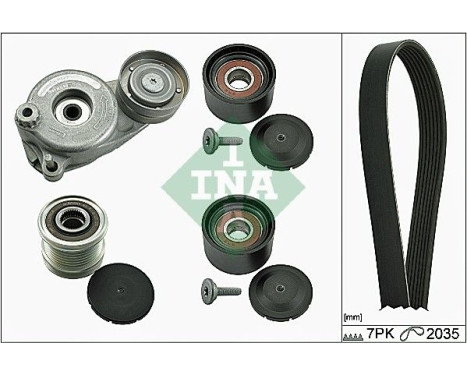 Poly V-belt set