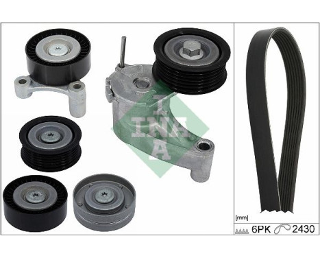 Poly V-belt set