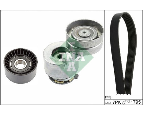 Poly V-belt set