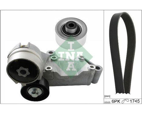 Poly V-belt set