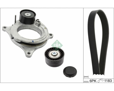 Poly V-belt set