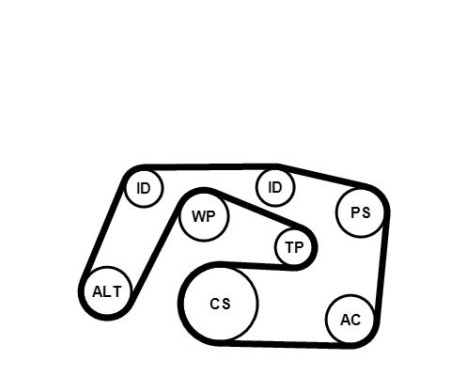 V-Ribbed Belt Set 6PK2271K1 Contitech, Image 3