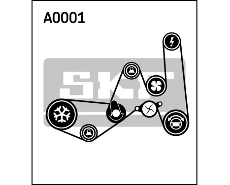 V-Ribbed Belt Set, Image 2