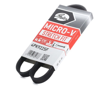 V-Ribbed Belts Micro-V® Stretch Fit® 4PK922SF Gates