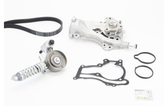 Water pump + Multi V-belt kit 5PK1334WP1 Contitech, Image 2