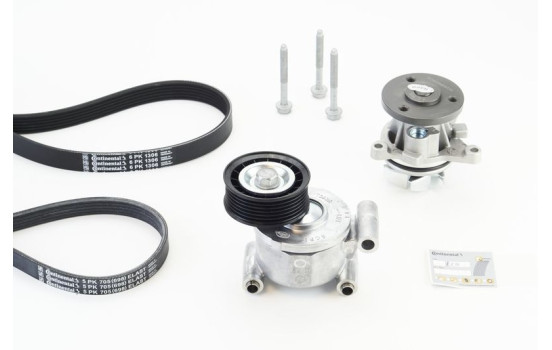 Water pump + Multi V-belt kit 6PK1306WP2 Contitech, Image 2