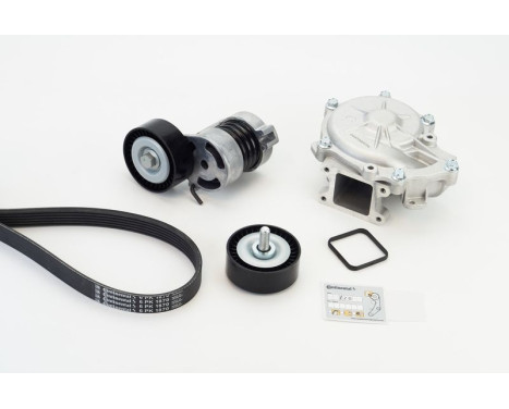Water pump + Multi V-belt set 6PK1870WP1 Contitech, Image 2