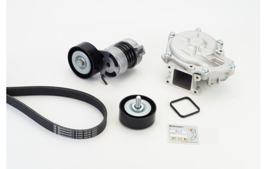Water pump + Multi V-belt set 6PK1870WP1 Contitech, Image 2