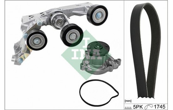 Water pump + Multi V-belt set