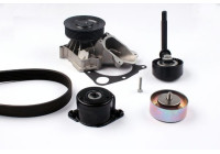 Water pump + Multi V-belt set