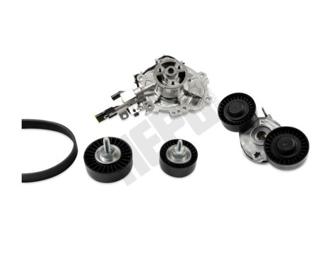 Water pump + Multi V-belt set