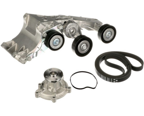 Water Pump + V-Ribbed Belt Kit Micro-V® Kit KP15PK1745 Gates