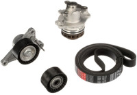 Water Pump + V-Ribbed Belt Kit Micro-V® Kit KP17PK1973 Gates
