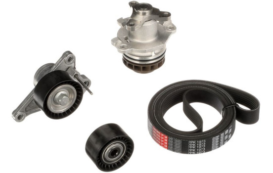 Water Pump + V-Ribbed Belt Kit Micro-V® Kit KP17PK1973 Gates