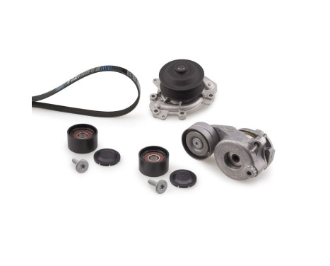 Water Pump + V-Ribbed Belt Kit Micro-V® Kit KP17PK2035-2 Gates