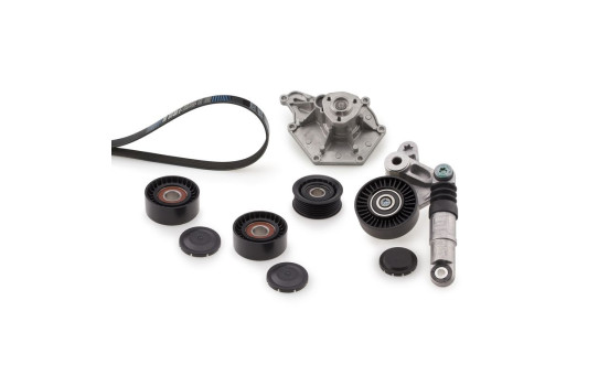 Water Pump + V-Ribbed Belt Kit Micro-V® Kit KP66PK2500 Gates