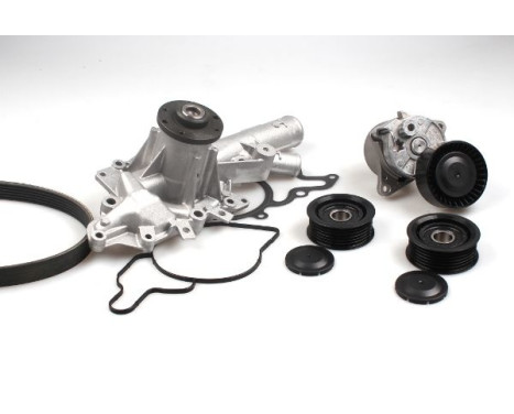 Water Pump + V-Ribbed Belt Kit