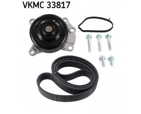 Water Pump + V-Ribbed Belt Kit, Image 2