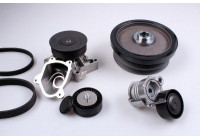 Water Pump + V-Ribbed Belt Kit