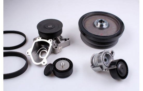 Water Pump + V-Ribbed Belt Kit