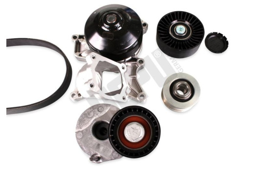 Water Pump + V-Ribbed Belt Kit