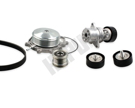Water Pump + V-Ribbed Belt Kit