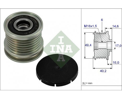 Alternator Freewheel Clutch 535000110 Ina
