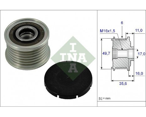 Alternator Freewheel Clutch 535001610 Ina