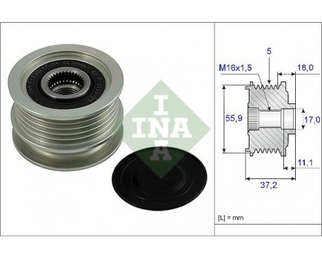 Alternator Freewheel Clutch 535001810 Ina