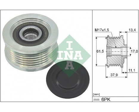 Alternator Freewheel Clutch 535002310 Ina
