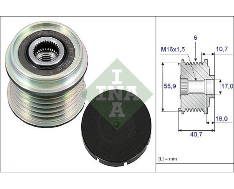 Alternator Freewheel Clutch 535002810 Ina
