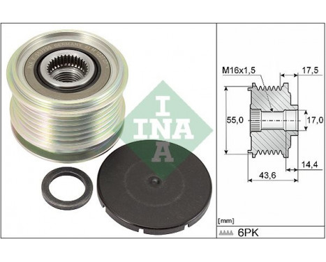 Alternator Freewheel Clutch 535010510 Ina
