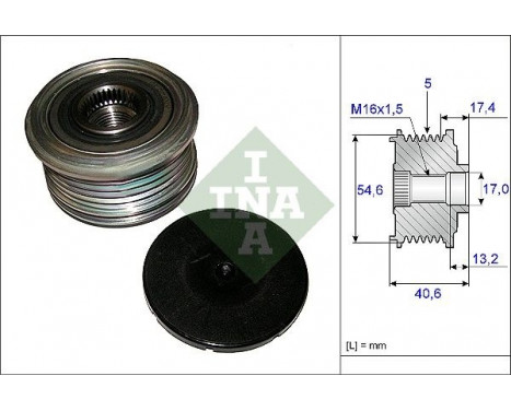 Alternator Freewheel Clutch 535010910 Ina
