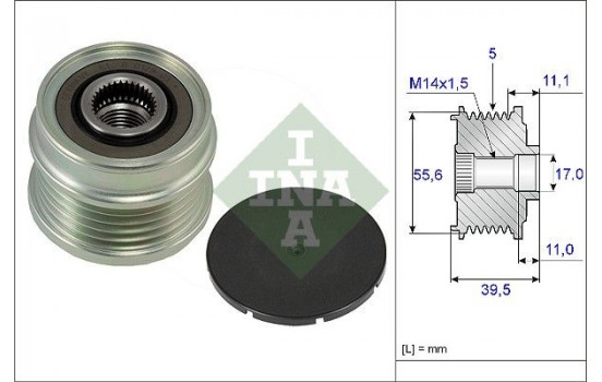 Alternator Freewheel Clutch 535021810 Ina