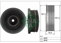 Belt Pulley, crankshaft 544 0082 10 Ina