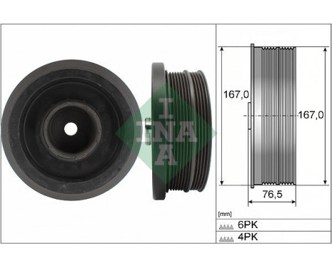 Belt Pulley, crankshaft 544 0082 10 Ina