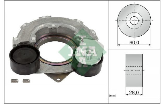 Belt tensioner, Poly V-belt 534 0882 10 Ina