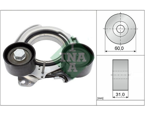 Belt tensioner, Poly V-belt 534 0934 10 Ina