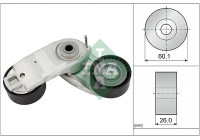 Belt tensioner, Poly V-belt 534 0937 10 Ina
