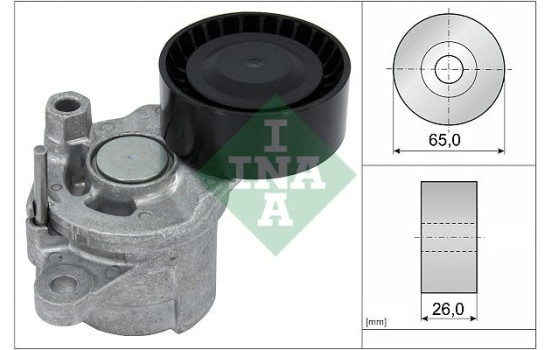 Belt tensioner, Poly V-belt 534068810 Ina