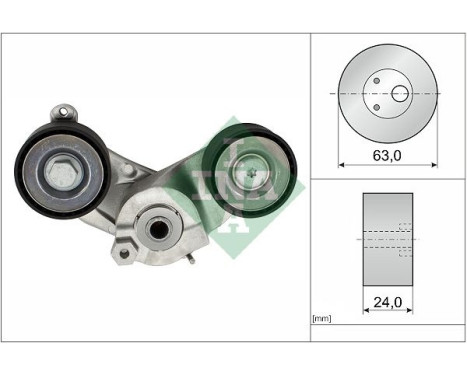 Belt tensioner, Poly V-belt 534093310 Ina