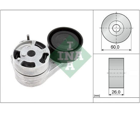 Belt tensioner, Poly V-belt 534093810 Ina
