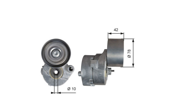 Belt tensioner, Poly V-belt T38560 Gates